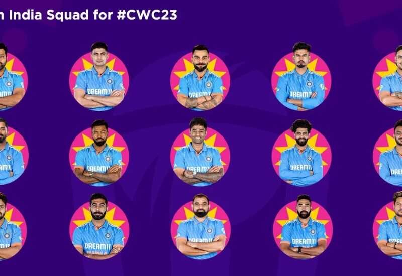 India’s squad for ICC Men’s Cricket World Cup 2023 announced