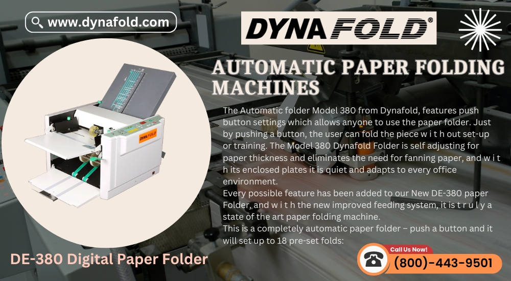 Explore the benefits of paper-folding machines:
